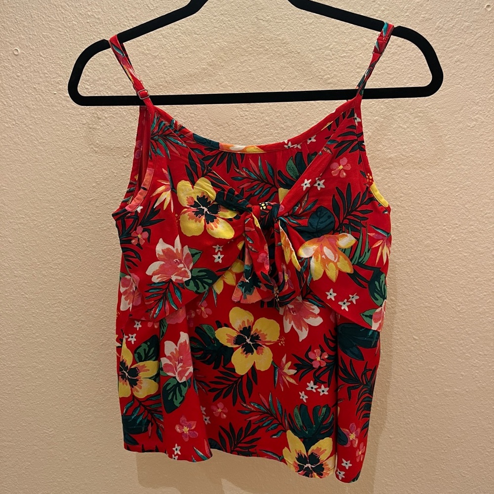 abercrombie floral tank